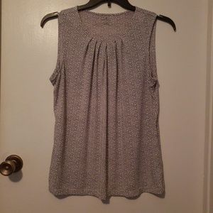 ***CLOSEOUT***Polka dot sleeveless blouse